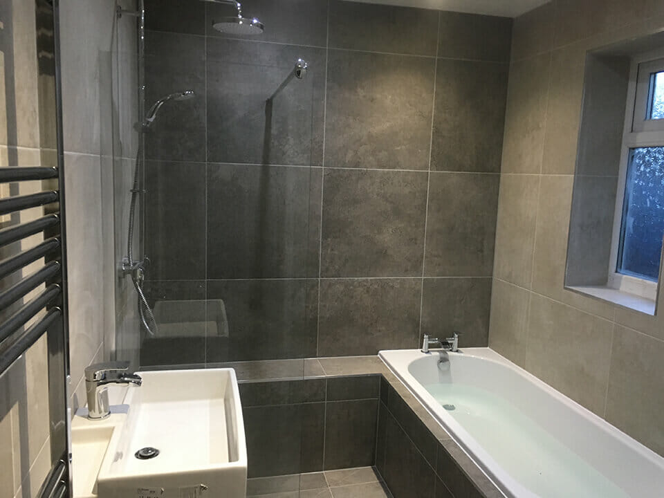 Slate Tiled Bathroom Design & Installation